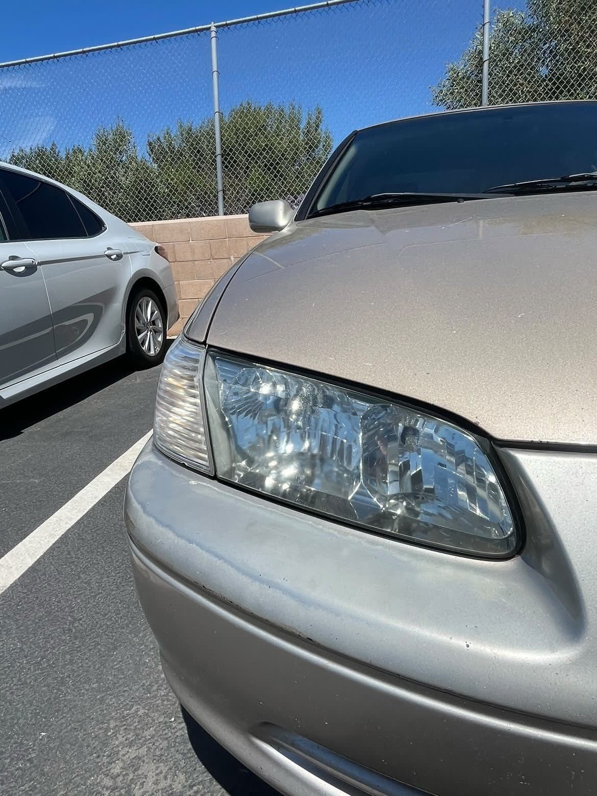 Headlight restored to a clear lens by 760 On Demand